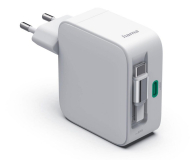 Hama ŁADOWARKA GAN 65W Z KABLEM USB-C ZWIJANYM 2X USB-C BIAŁA - 1548501 - zdjęcie 2